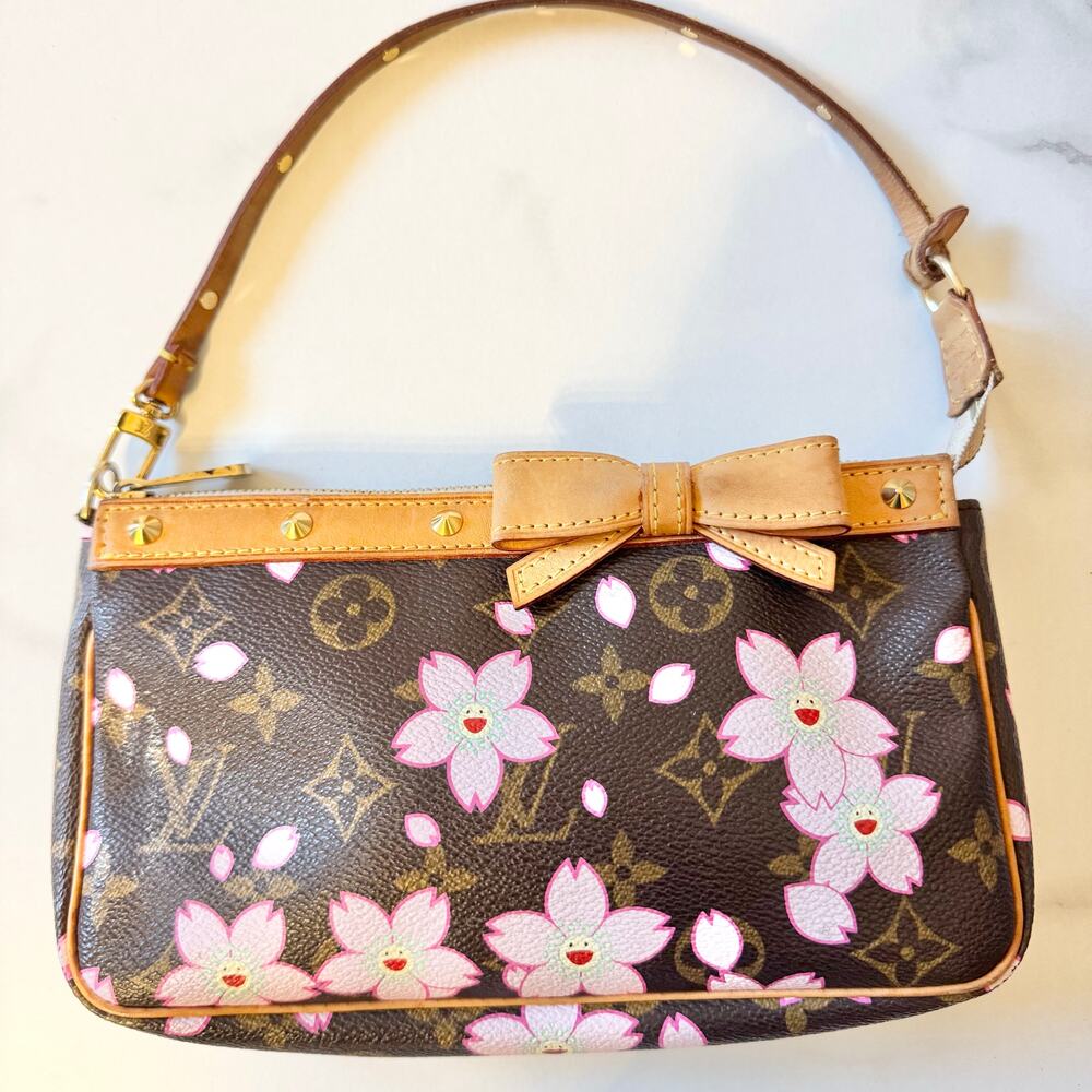 Louis Vuitton X Takashi Murakami Monogram Cherry Blossom Pochette